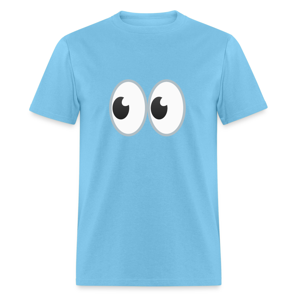 👀 Eyes (Google Noto Color Emoji) Unisex Classic T-Shirt - aquatic blue
