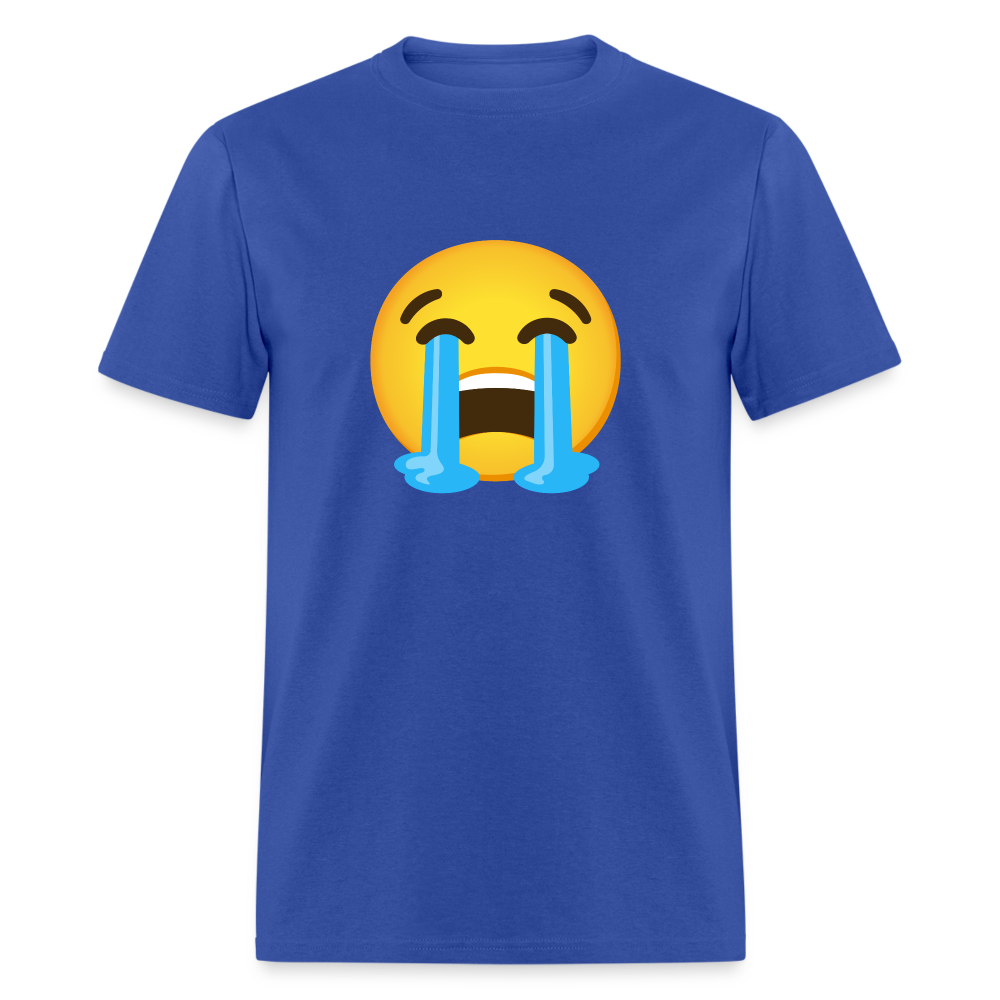 😭 Loudly Crying Face (Google Noto Color Emoji) Unisex Classic T-Shirt - royal blue
