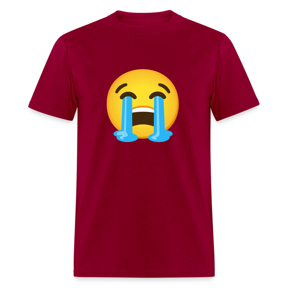 😭 Loudly Crying Face (Google Noto Color Emoji) Unisex Classic T-Shirt - dark red