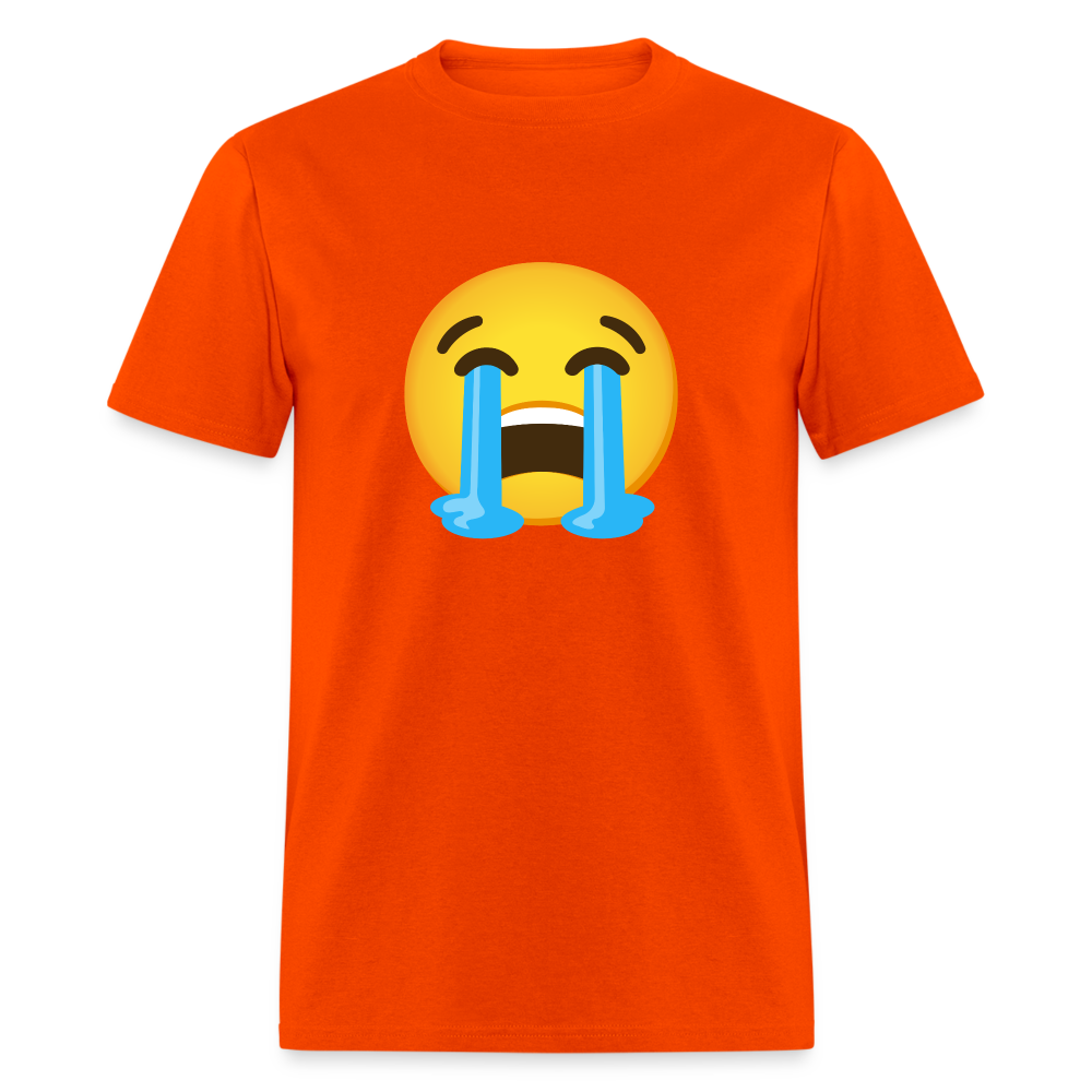 😭 Loudly Crying Face (Google Noto Color Emoji) Unisex Classic T-Shirt - orange