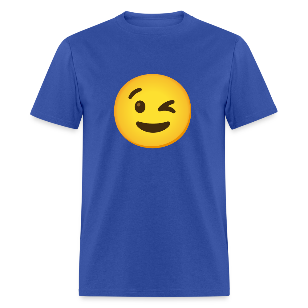 😉 Winking Face (Google Noto Color Emoji) Unisex Classic T-Shirt - royal blue