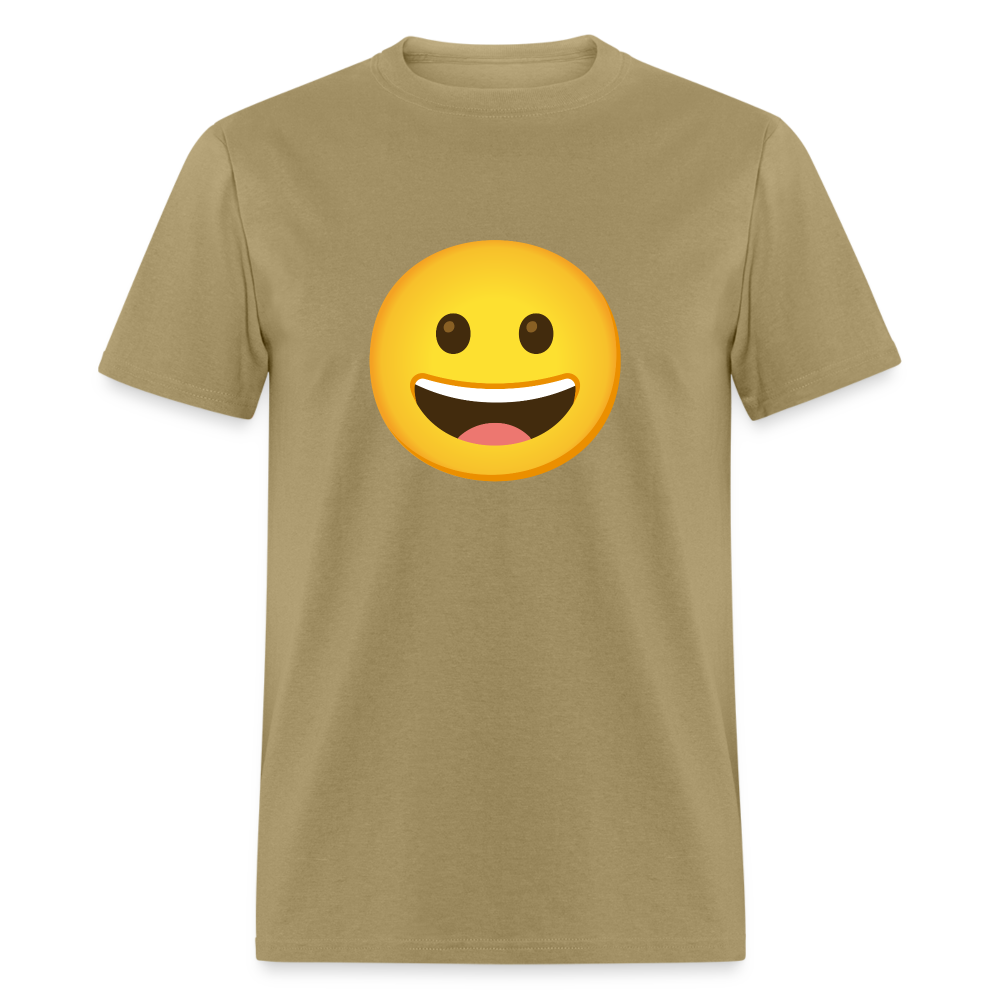 😀 Grinning Face (Google Noto Color Emoji) Unisex Classic T-Shirt - khaki