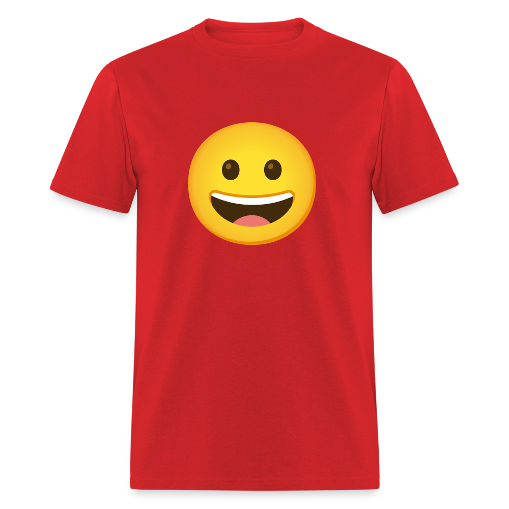 😀 Grinning Face (Google Noto Color Emoji) Unisex Classic T-Shirt - red