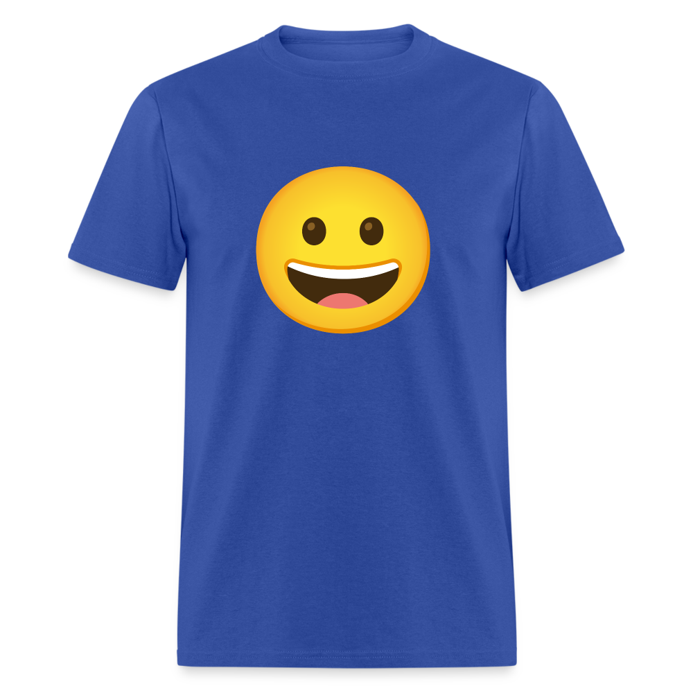 😀 Grinning Face (Google Noto Color Emoji) Unisex Classic T-Shirt - royal blue
