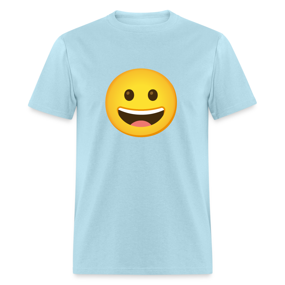 😀 Grinning Face (Google Noto Color Emoji) Unisex Classic T-Shirt - powder blue