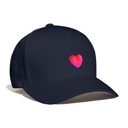 ❤️ Red Heart (Microsoft Fluent) Baseball Cap - navy