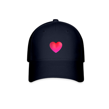 ❤️ Red Heart (Microsoft Fluent) Baseball Cap - navy