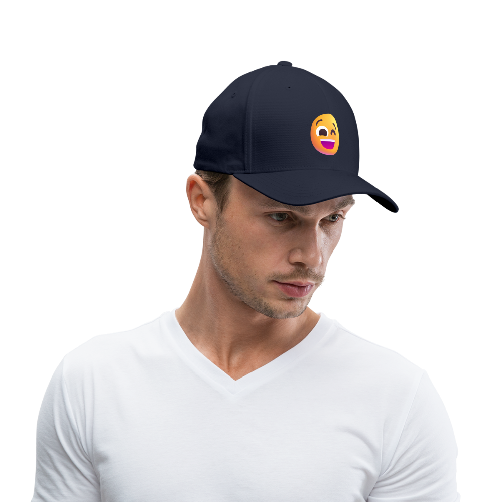 😉 Winking Face (Microsoft Fluent) Baseball Cap - navy
