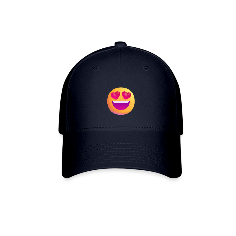 😍 Smiling Face with Heart-Eyes (Microsoft Fluent) Baseball Cap - navy
