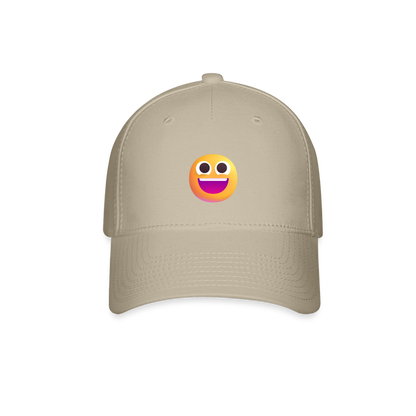 😀 Grinning Face (Microsoft Fluent) Baseball Cap - khaki