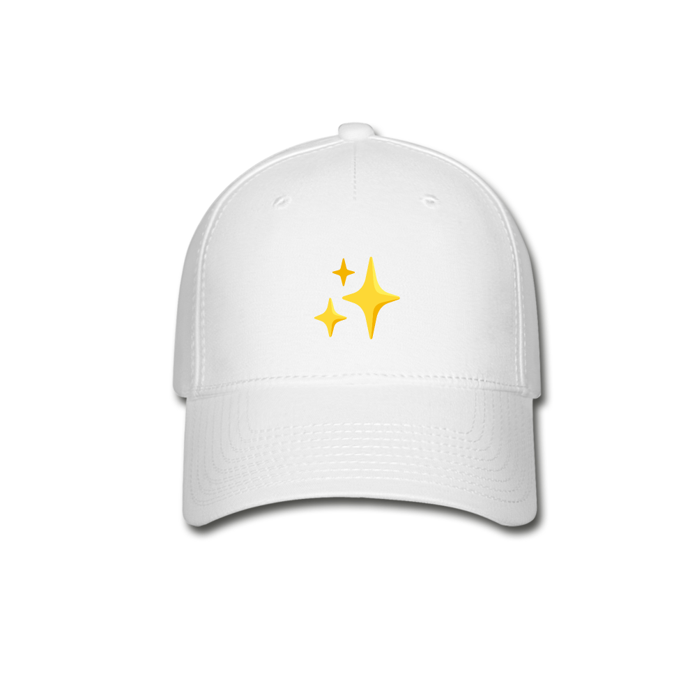 ✨ Sparkles (Google Noto Color Emoji) Baseball Cap - white