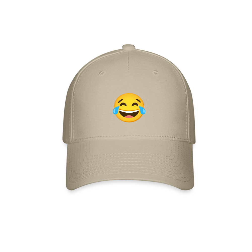😂 Face with Tears of Joy (Google Noto Color Emoji) Baseball Cap - khaki