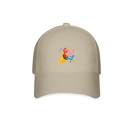 🎉 Party Popper (Google Noto Color Emoji) Baseball Cap - khaki
