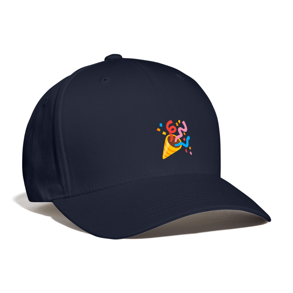 🎉 Party Popper (Google Noto Color Emoji) Baseball Cap - navy