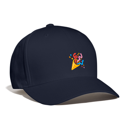 🎉 Party Popper (Google Noto Color Emoji) Baseball Cap - navy