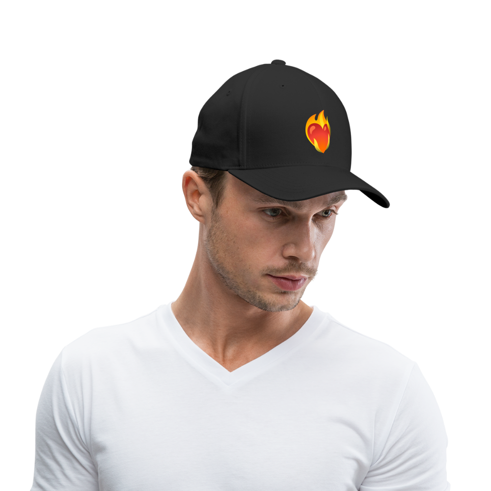 ❤️‍🔥 Heart on Fire (Google Noto Color Emoji) Baseball Cap - black