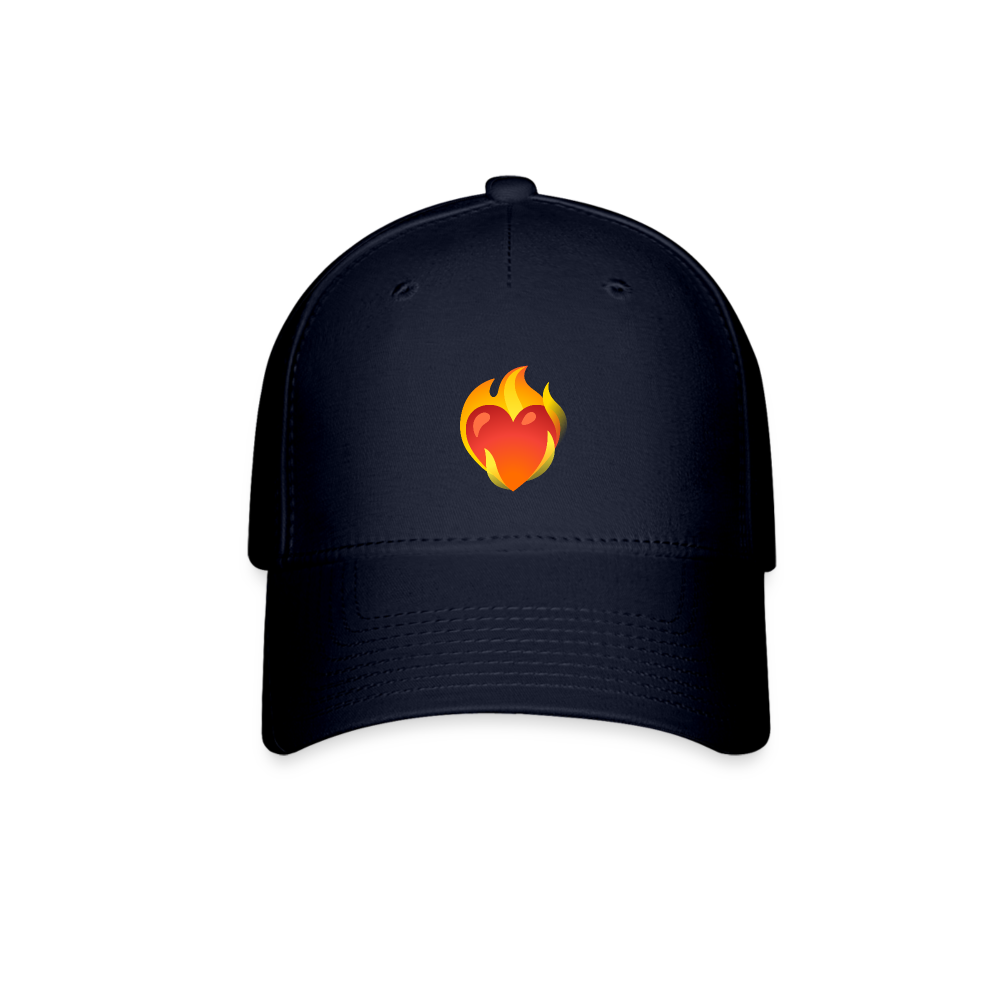 ❤️‍🔥 Heart on Fire (Google Noto Color Emoji) Baseball Cap - navy