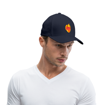 ❤️‍🔥 Heart on Fire (Google Noto Color Emoji) Baseball Cap - navy