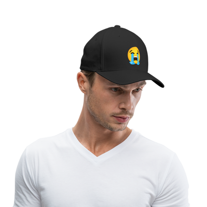 😭 Loudly Crying Face (Google Noto Color Emoji) Baseball Cap - black