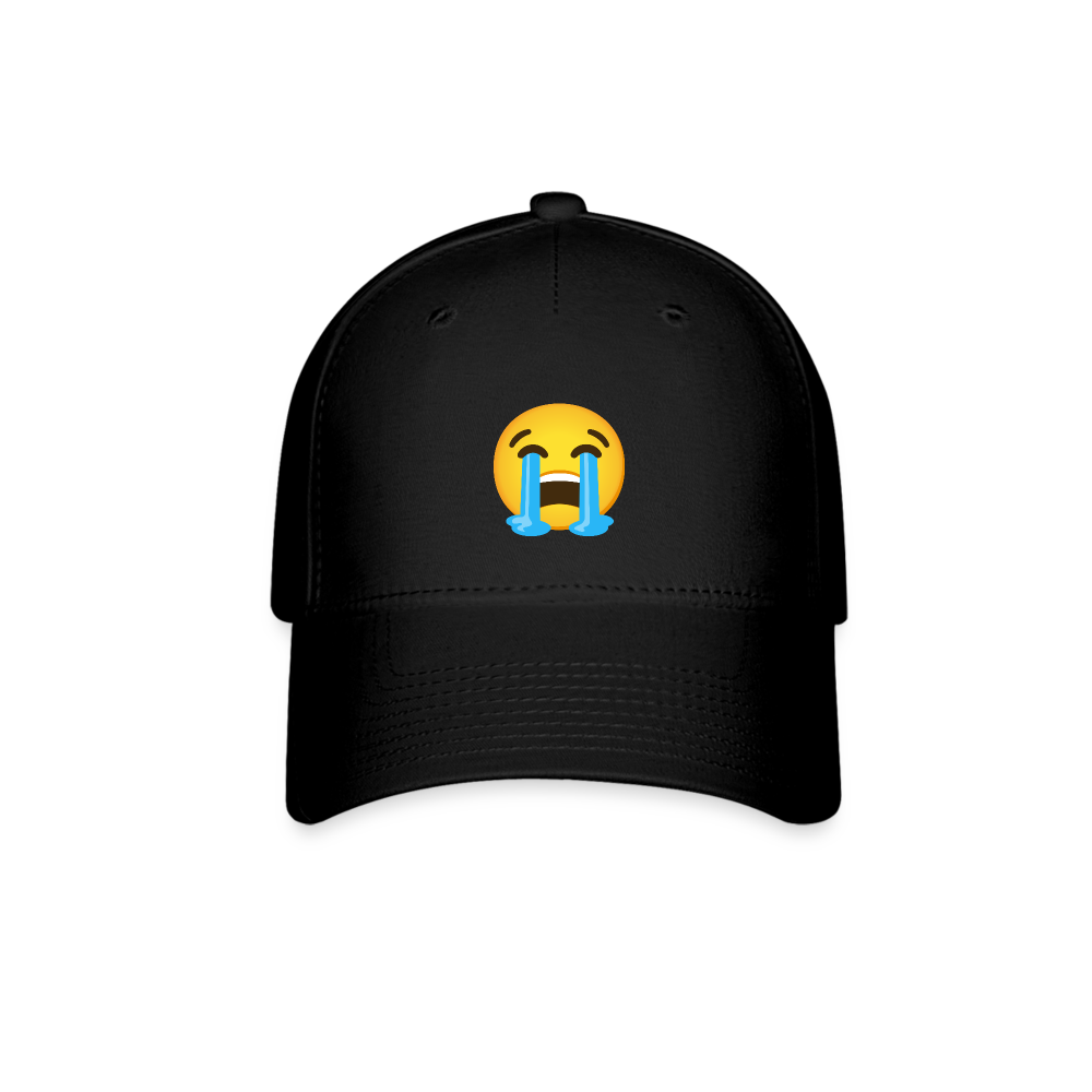 😭 Loudly Crying Face (Google Noto Color Emoji) Baseball Cap - black