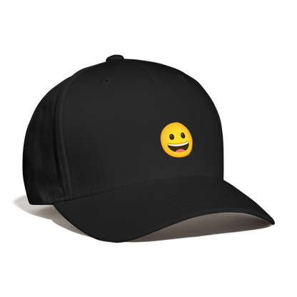 😀 Grinning Face (Google Noto Color Emoji) Baseball Cap - black