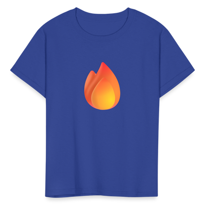 🔥 Fire (Microsoft Fluent) Kids' T-Shirt - royal blue