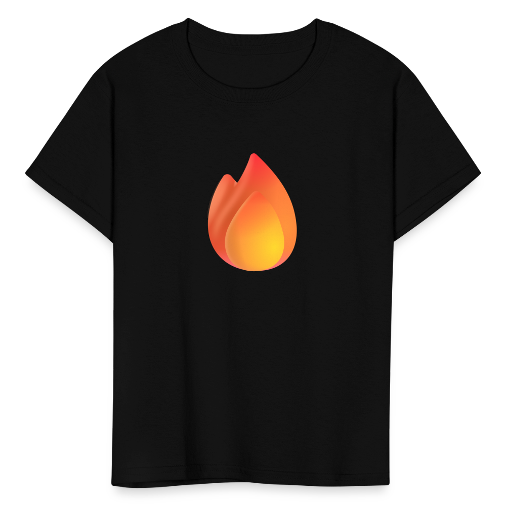 🔥 Fire (Microsoft Fluent) Kids' T-Shirt - black