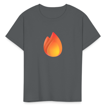 🔥 Fire (Microsoft Fluent) Kids' T-Shirt - charcoal