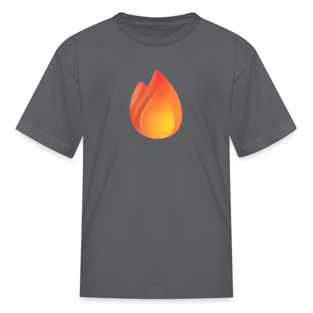 🔥 Fire (Microsoft Fluent) Kids' T-Shirt - charcoal