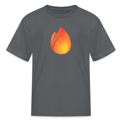 🔥 Fire (Microsoft Fluent) Kids' T-Shirt - charcoal