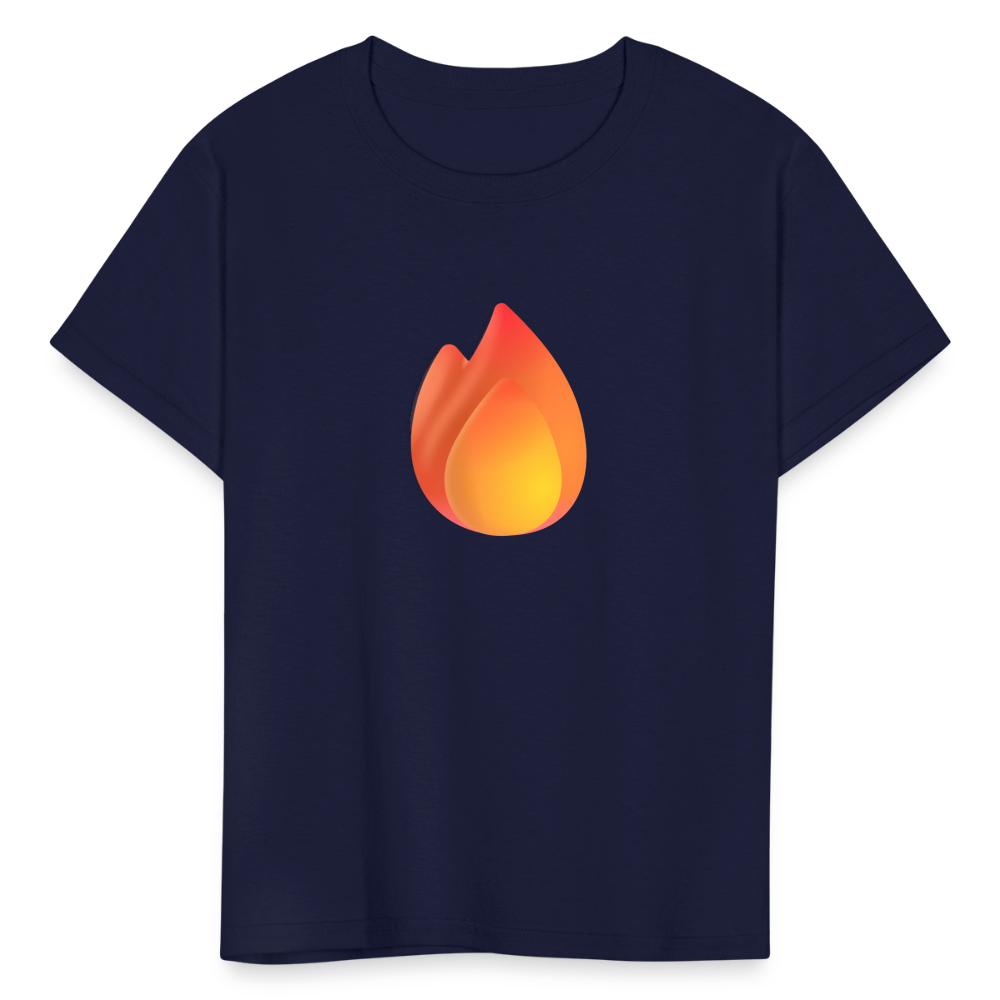 🔥 Fire (Microsoft Fluent) Kids' T-Shirt - navy