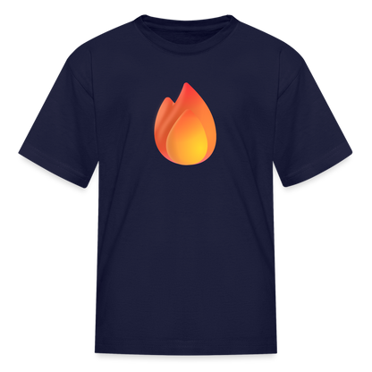 🔥 Fire (Microsoft Fluent) Kids' T-Shirt - navy