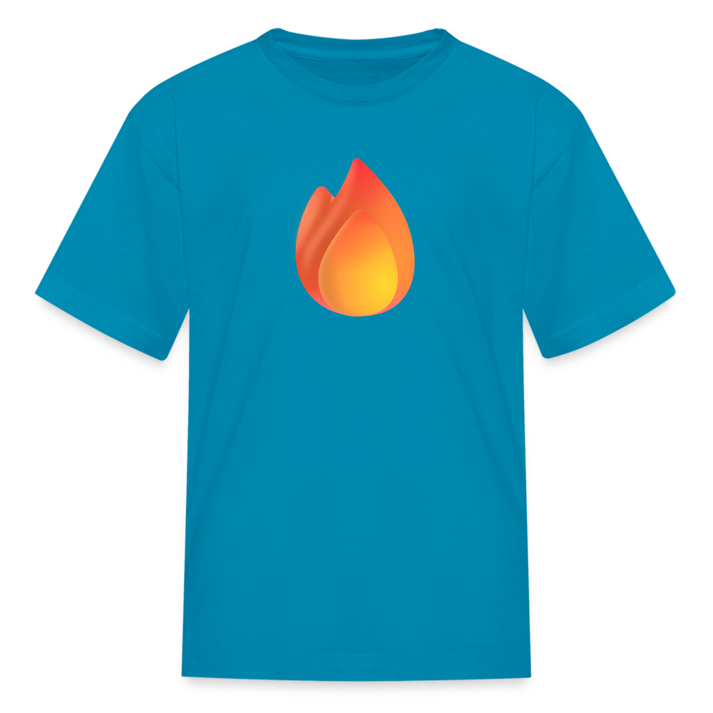 🔥 Fire (Microsoft Fluent) Kids' T-Shirt - turquoise