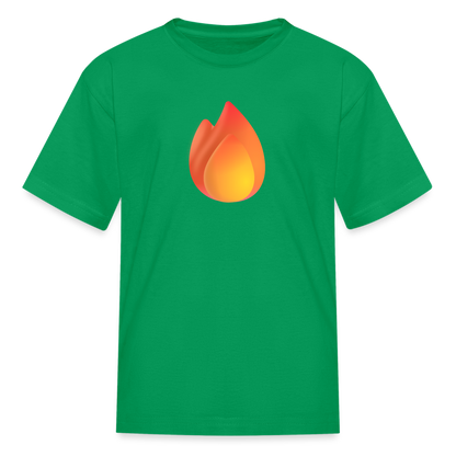 🔥 Fire (Microsoft Fluent) Kids' T-Shirt - kelly green