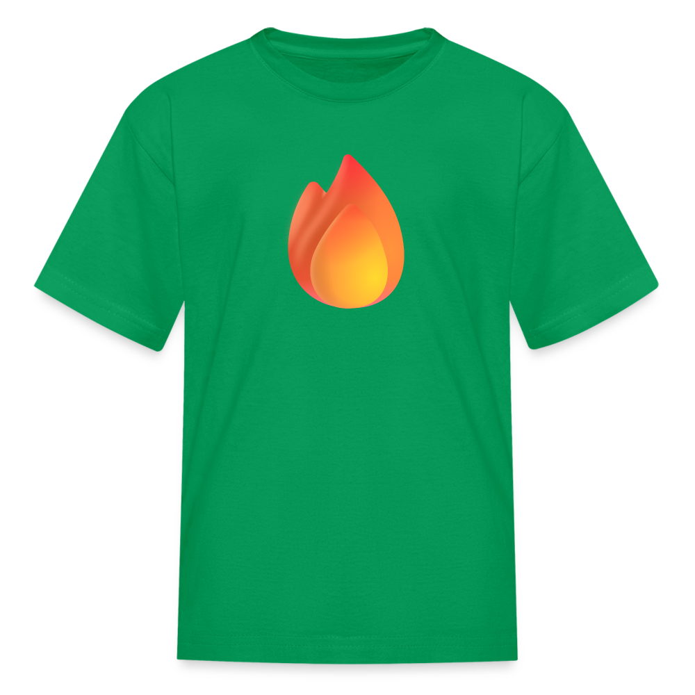 🔥 Fire (Microsoft Fluent) Kids' T-Shirt - kelly green