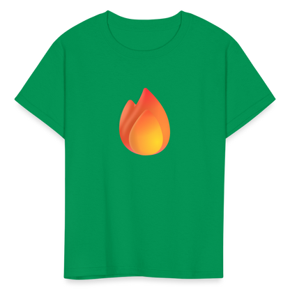 🔥 Fire (Microsoft Fluent) Kids' T-Shirt - kelly green