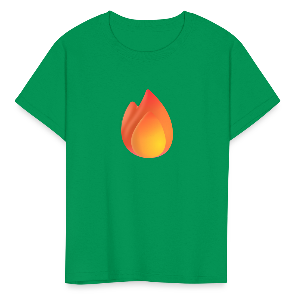 🔥 Fire (Microsoft Fluent) Kids' T-Shirt - kelly green