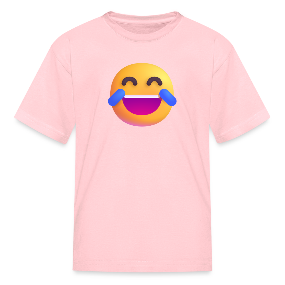 😂 Face with Tears of Joy (Microsoft Fluent) Kids' T-Shirt - pink