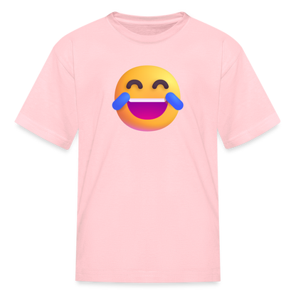 😂 Face with Tears of Joy (Microsoft Fluent) Kids' T-Shirt - pink