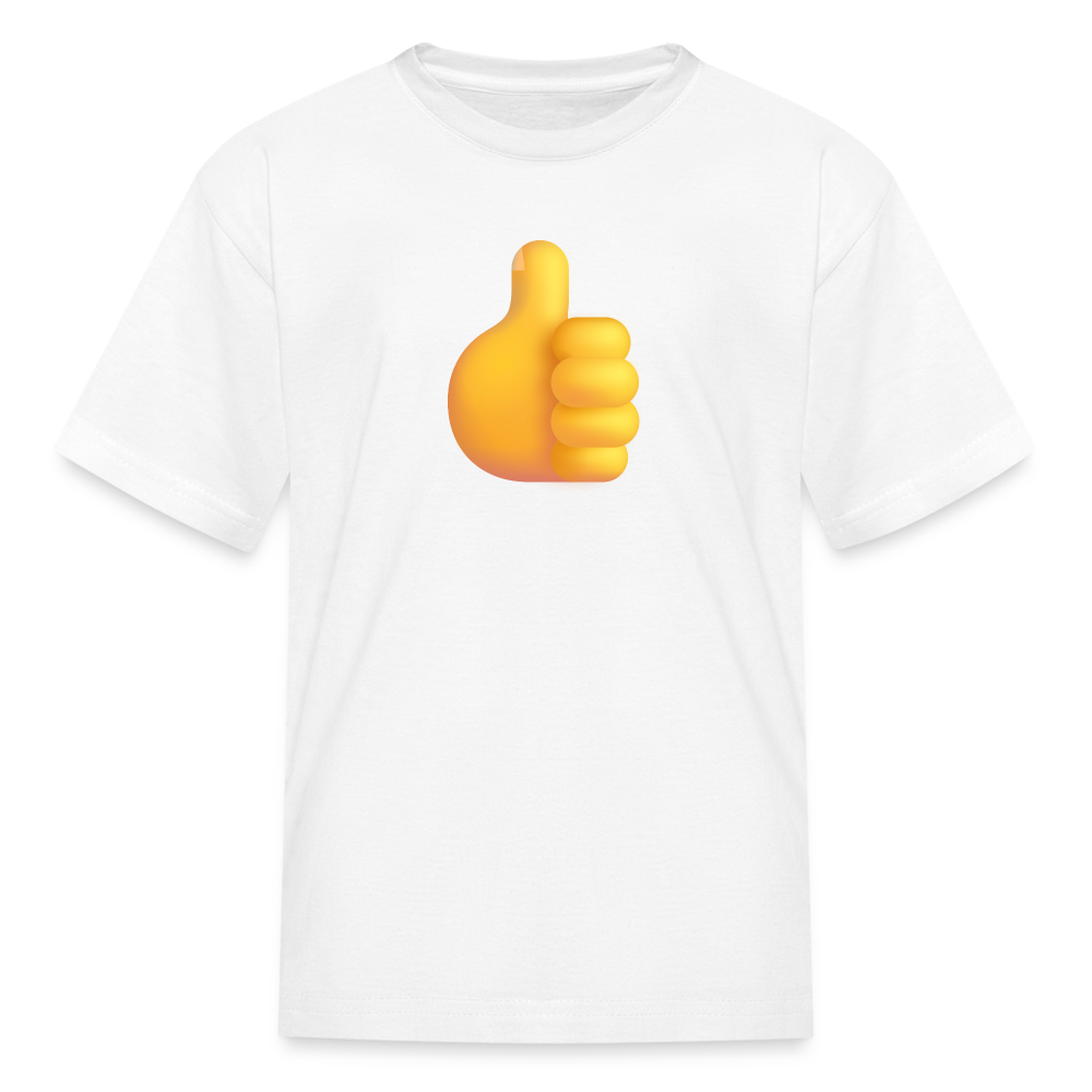 👍 Thumbs Up (Microsoft Fluent) Kids' T-Shirt - white