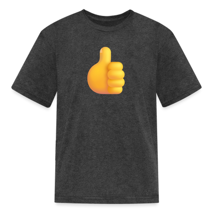 👍 Thumbs Up (Microsoft Fluent) Kids' T-Shirt - heather black