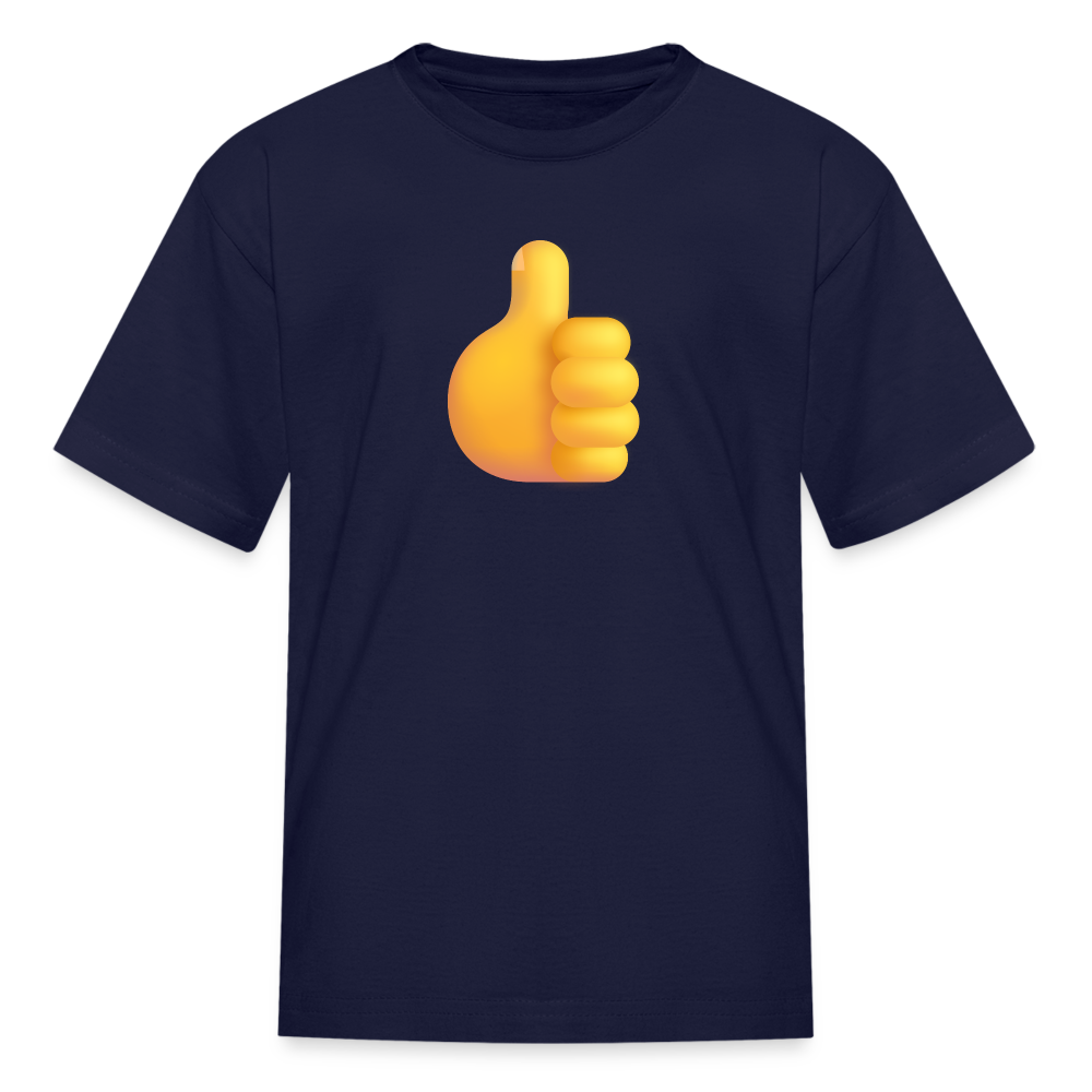 👍 Thumbs Up (Microsoft Fluent) Kids' T-Shirt - navy