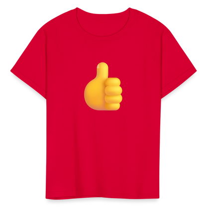 👍 Thumbs Up (Microsoft Fluent) Kids' T-Shirt - red