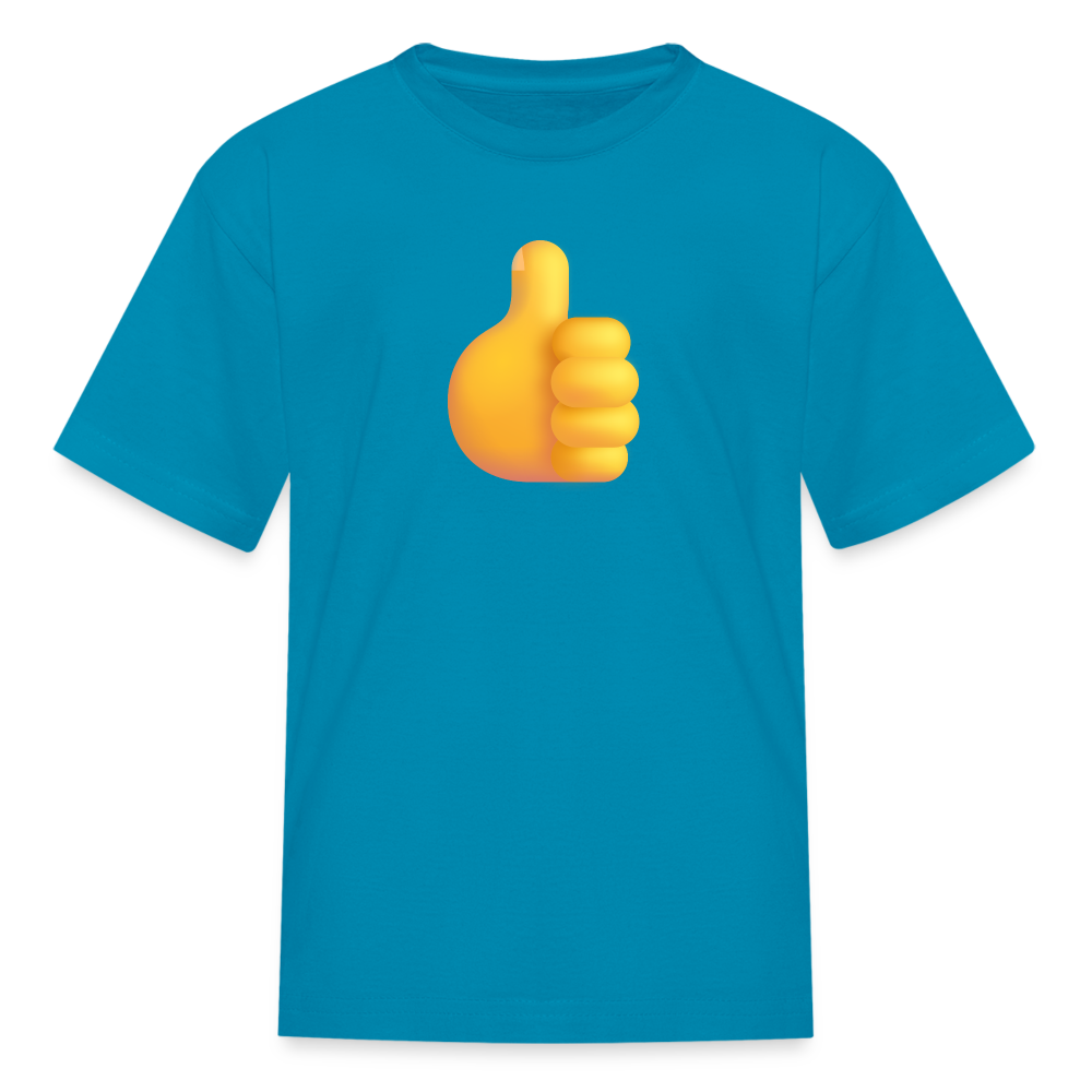 👍 Thumbs Up (Microsoft Fluent) Kids' T-Shirt - turquoise