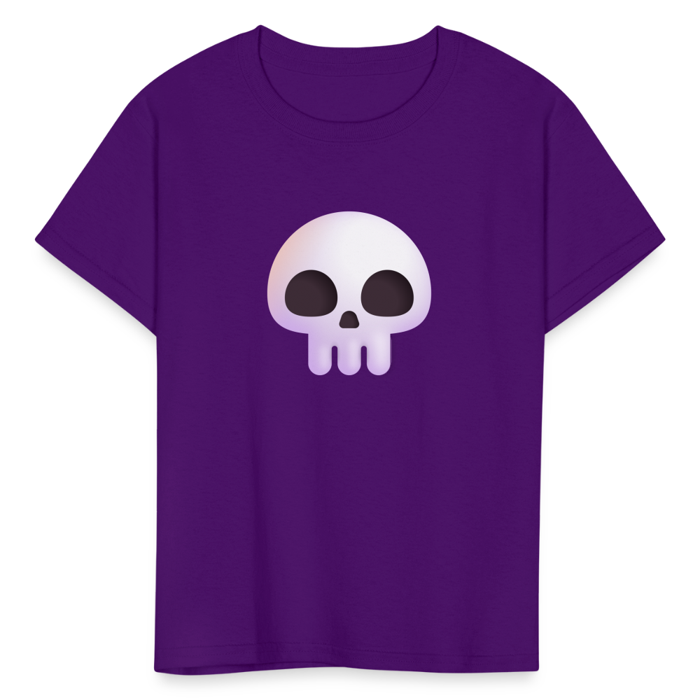 💀 Skull (Microsoft Fluent) Kids' T-Shirt - purple