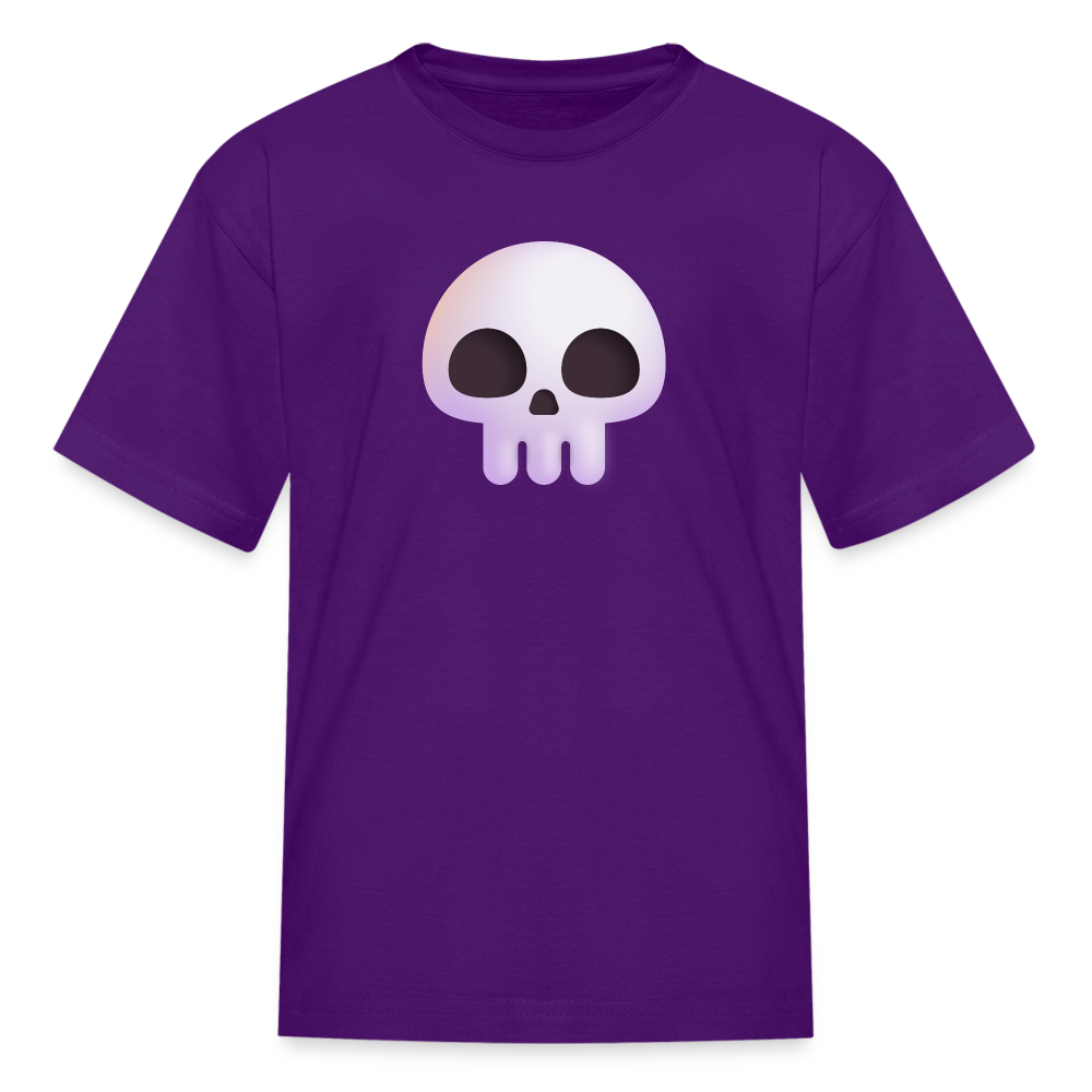 💀 Skull (Microsoft Fluent) Kids' T-Shirt - purple