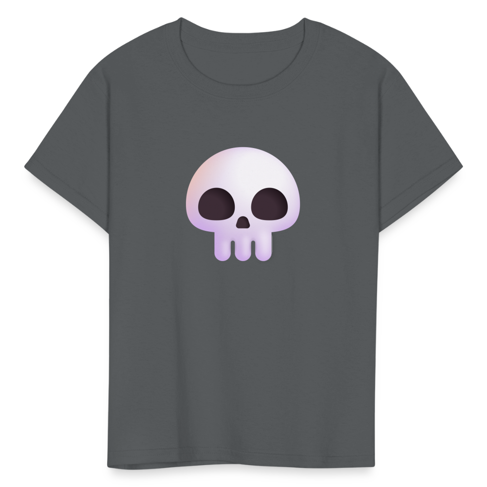 💀 Skull (Microsoft Fluent) Kids' T-Shirt - charcoal