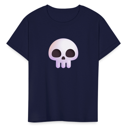 💀 Skull (Microsoft Fluent) Kids' T-Shirt - navy