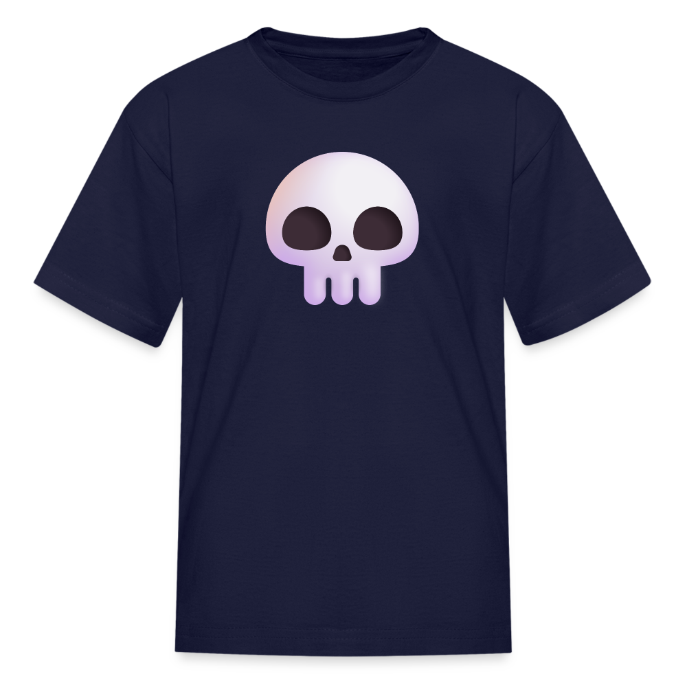 💀 Skull (Microsoft Fluent) Kids' T-Shirt - navy