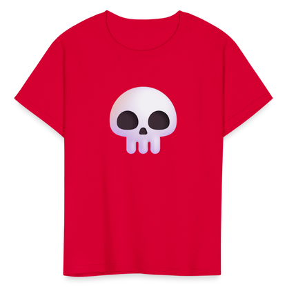 💀 Skull (Microsoft Fluent) Kids' T-Shirt - red